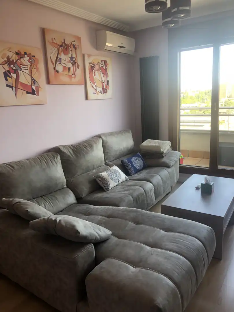 Sala de estar de Piso de alquiler en Valladolid con Aire acondicionado, Calefacción y Jardín privado