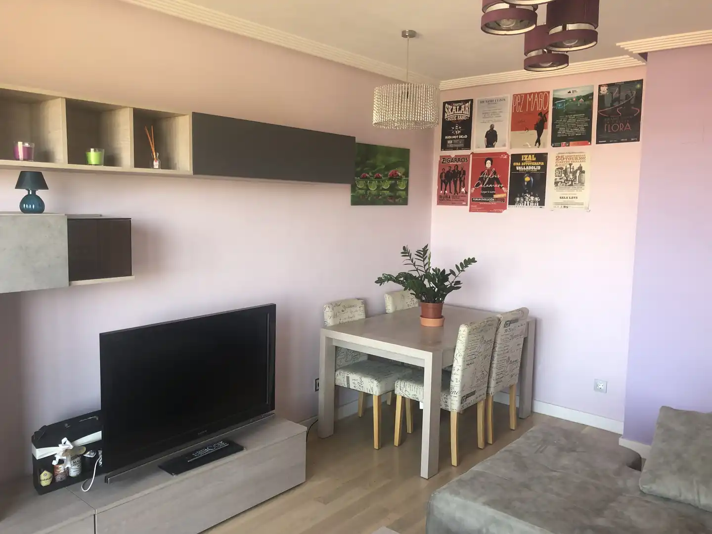 Comedor de Piso de alquiler en Valladolid con Aire acondicionado, Calefacción y Jardín privado