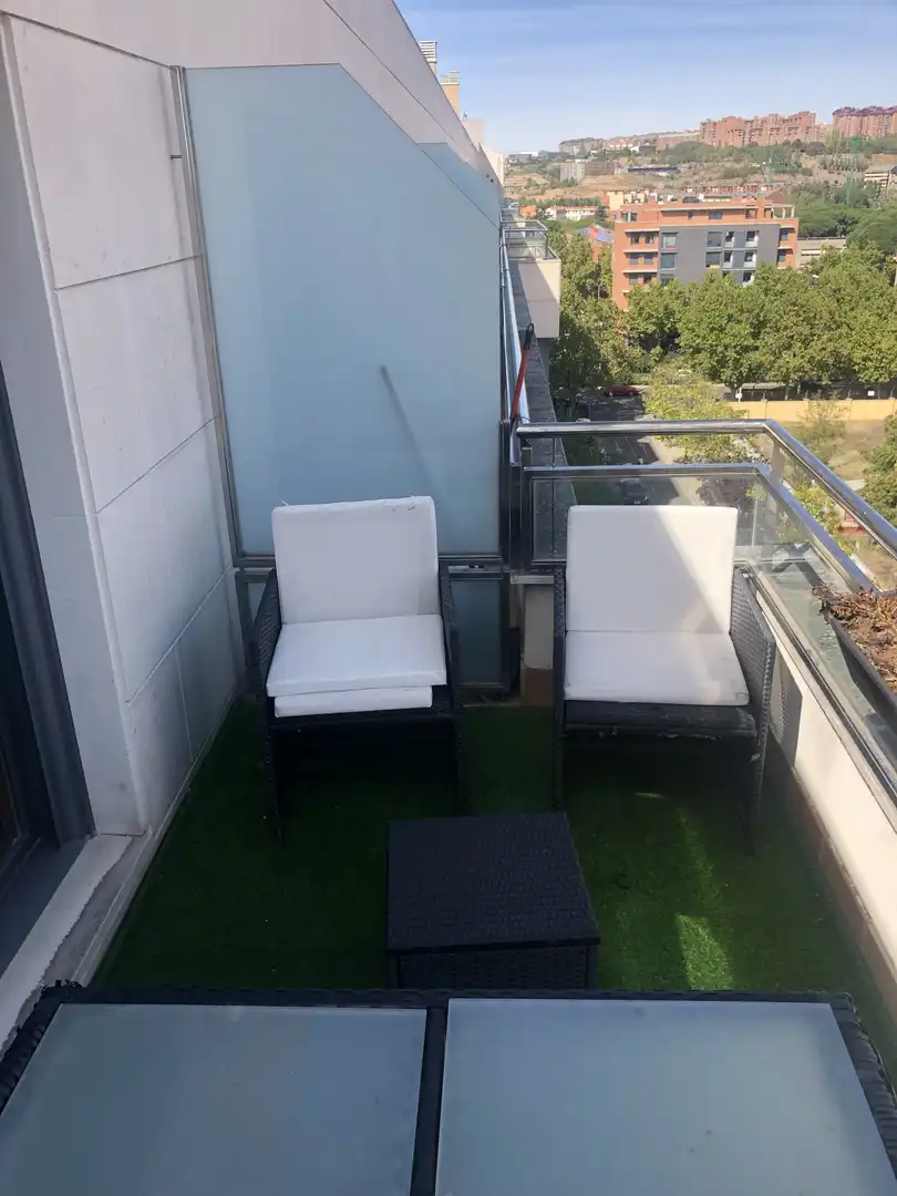 Terraza de Piso de alquiler en Valladolid con Aire acondicionado, Calefacción y Jardín privado