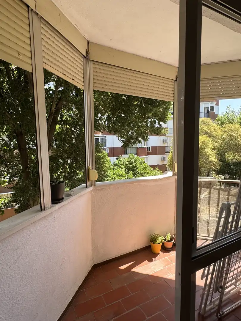 Terraza de Piso para compartir en Sevilla con Aire acondicionado, Terraza y Amueblado