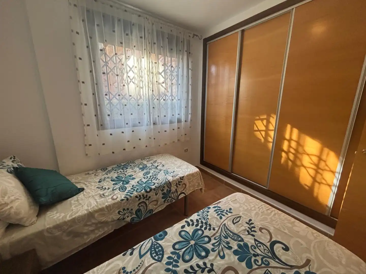 Apartments for rent in Urbanización Collados Zieschang, Los Collados - Los Geraneos Bedroom of Apartments for rent in Águilas with Air Conditioner, Heating and Private garden