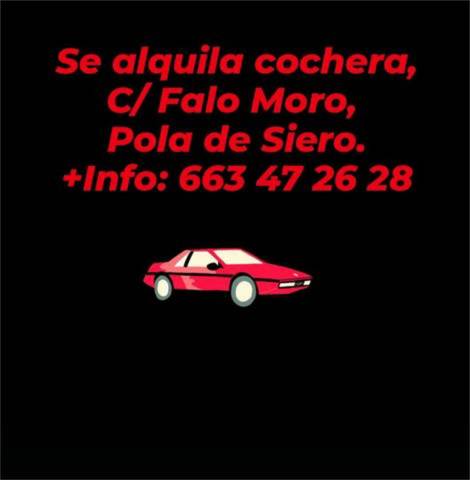 Garaje en Alquiler en La Pola Siero