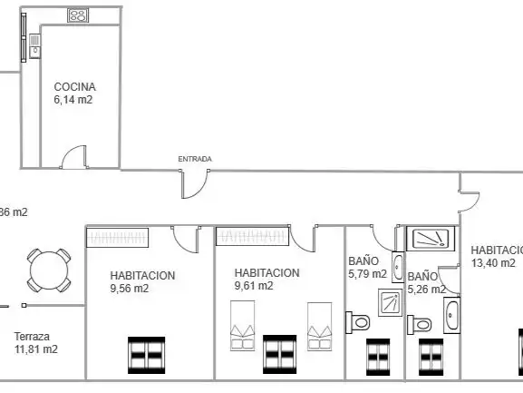 Wohnung zum Verkauf in Rúa Perillana, 2, Ponteareas Wohnung zum Verkauf in Ponteareas mit Terrasse