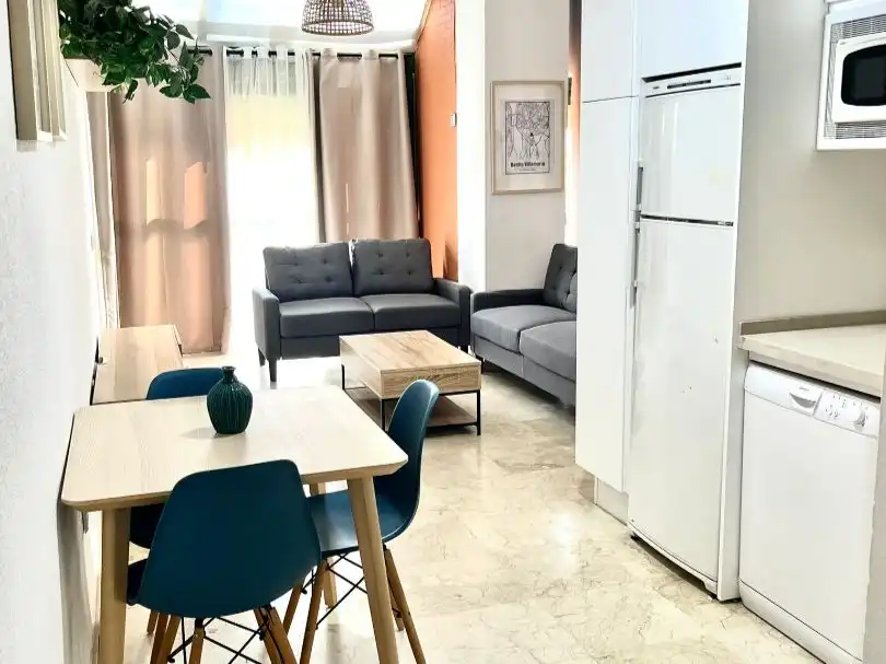 Sala de estar de Piso de alquiler en Sevilla con Aire acondicionado, Calefacción y Amueblado