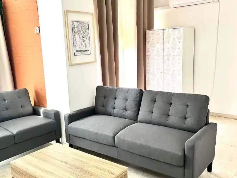 Sala de estar de Piso de alquiler en Sevilla con Aire acondicionado, Calefacción y Amueblado