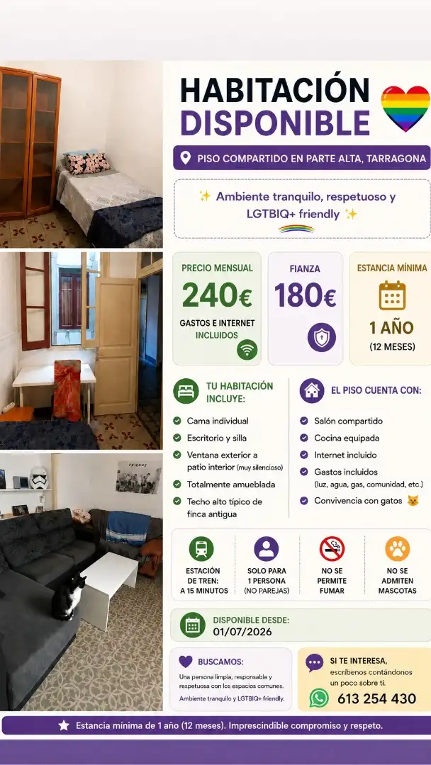Zimmer in Carrer del Trinquet Vell, 1, Part Alta Zimmer in Carrer del Trinquet Vell, 1, Part Alta