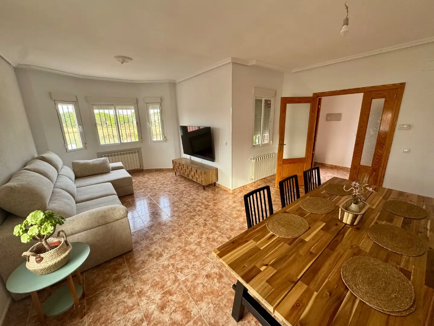 Wohnzimmer von Wohnung zum Verkauf in Villamiel de Toledo mit Heizung, Privatgarten und Terrasse