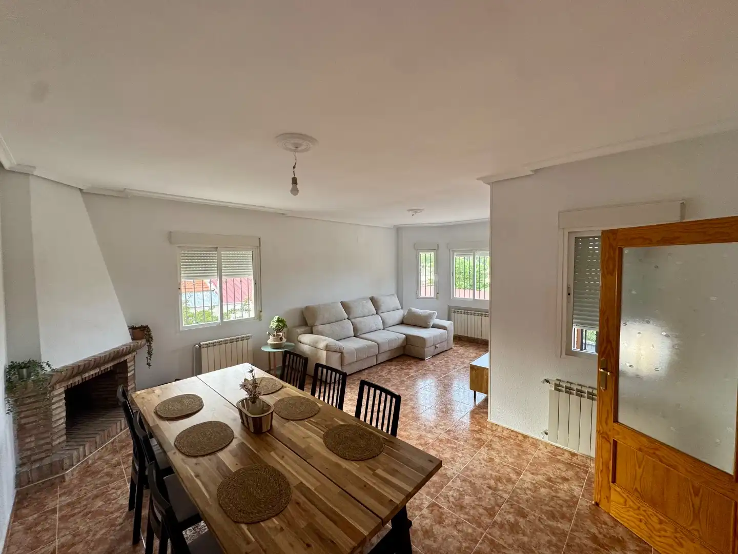 Wohnzimmer von Wohnung zum Verkauf in Villamiel de Toledo mit Heizung, Privatgarten und Terrasse