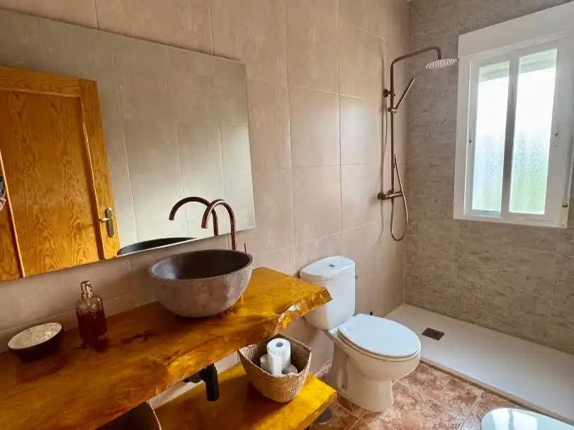 Badezimmer von Wohnung zum Verkauf in Villamiel de Toledo mit Heizung, Privatgarten und Terrasse