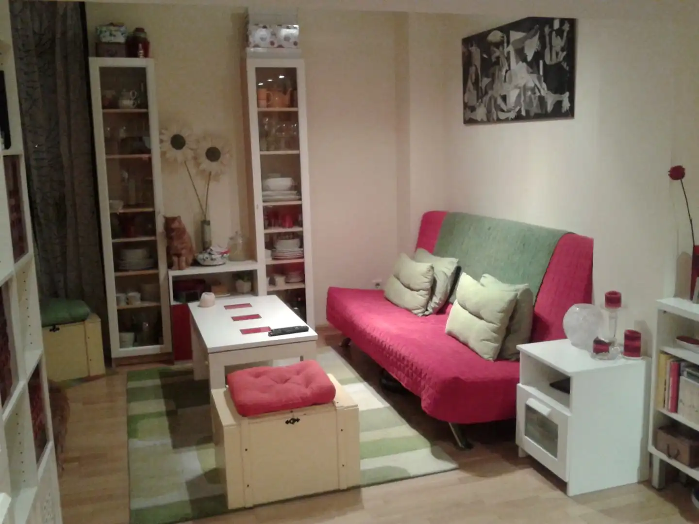 Flat for rent in Calle Bausá, 8, Costillares Living room of Flat for rent in Madrid with Parquet flooring, Storage room and Swimming Pool