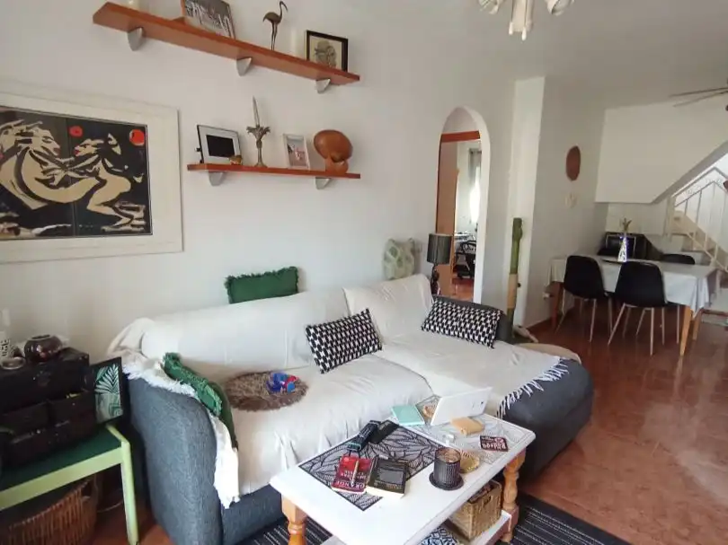 Piso en venta en Calle Torre de los Caballos, Bolnuevo Sala de estar de Piso en venta en Mazarrón con Aire acondicionado, Terraza y Trastero