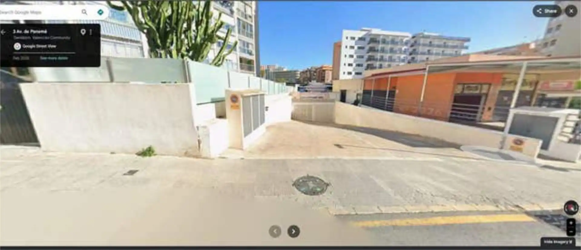 Vista exterior de Garaje de alquiler en Benidorm