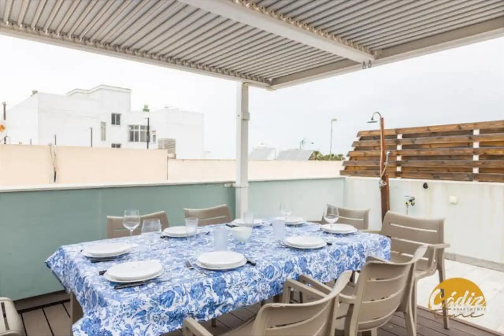 Apartamento de alquiler en La Caleta - La Viña Terraza de Apartamento de alquiler en Cádiz Capital