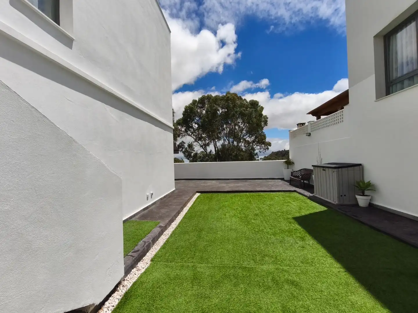 Casa adosada de alquiler en Músico José Antonio Ramos, 5, Los Portales - Visvique Terraza de Casa adosada de alquiler en Arucas con Jardín privado, Parquet y Terraza