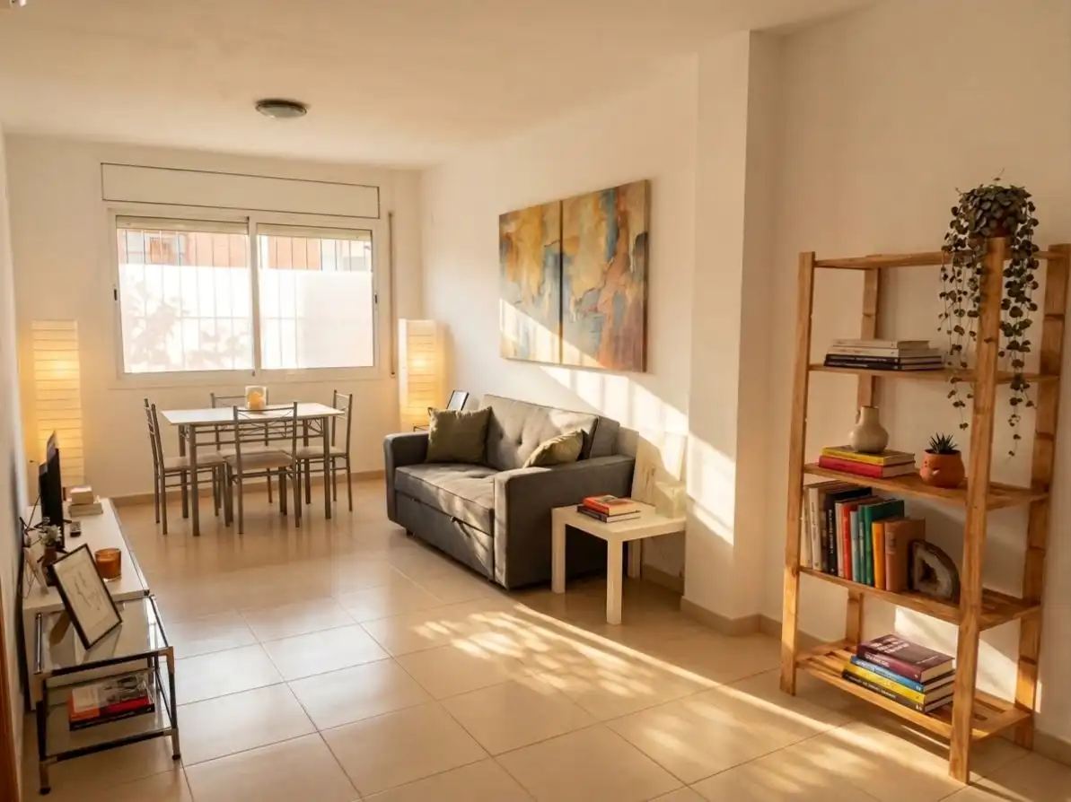 Wohnzimmer von Wohnung zur Miete in Valderrobres mit Klimaanlage, Heizung und Möbliert