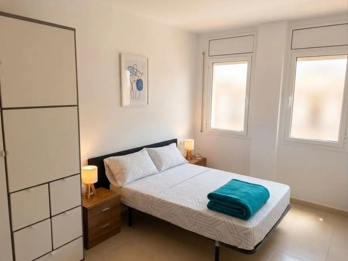 Schlafzimmer von Wohnung zur Miete in Valderrobres mit Klimaanlage, Heizung und Möbliert