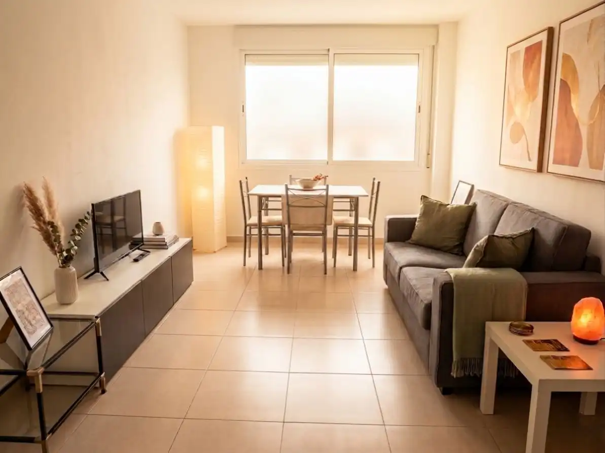 Wohnzimmer von Wohnung zur Miete in Valderrobres mit Klimaanlage, Heizung und Möbliert