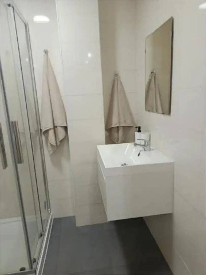 Baño de Apartamento de alquiler en Laxe con Calefacción y Amueblado
