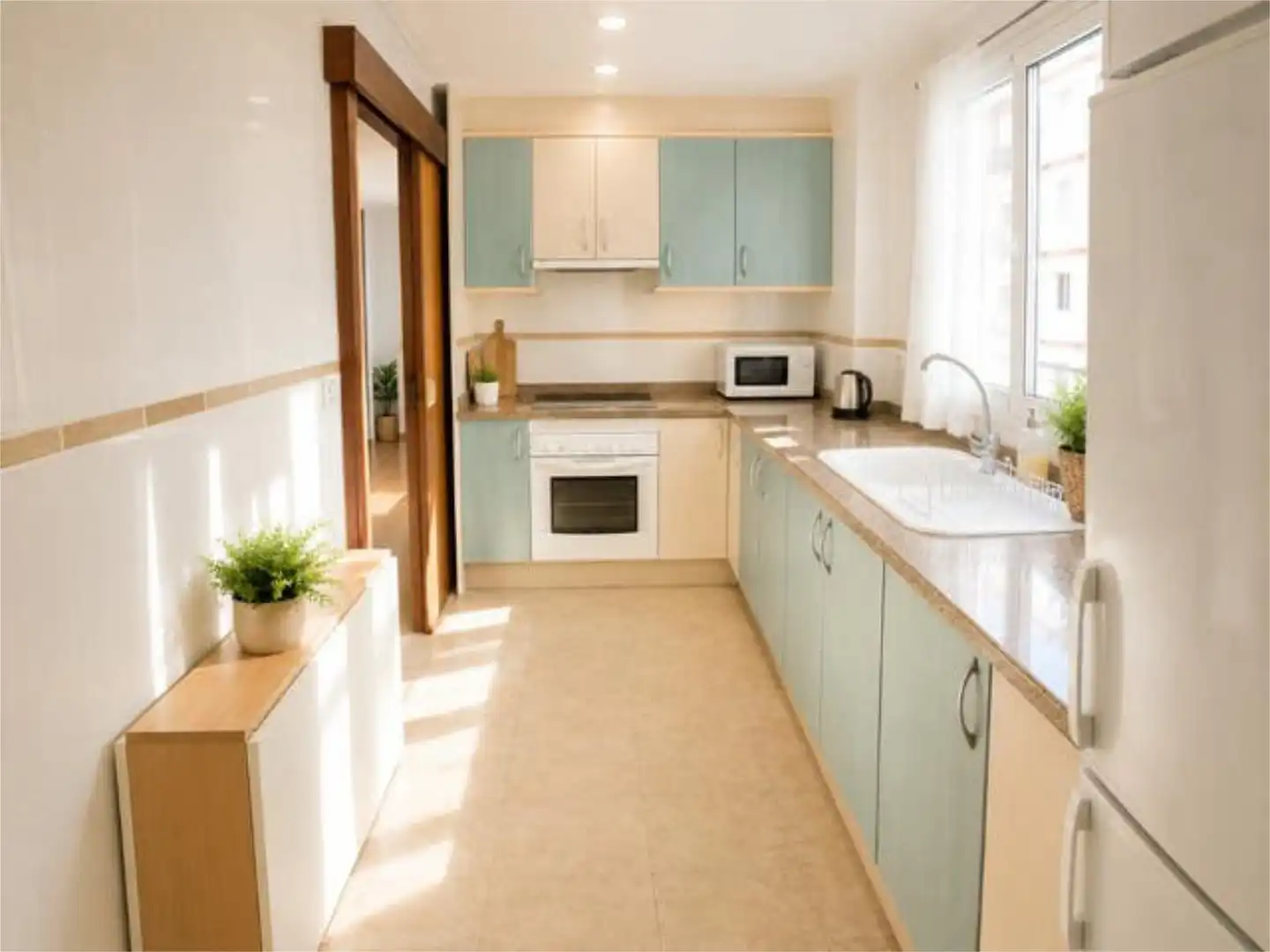 Kitchen of Apartments for rent in Miramar  with Heating, Private garden and Terrace