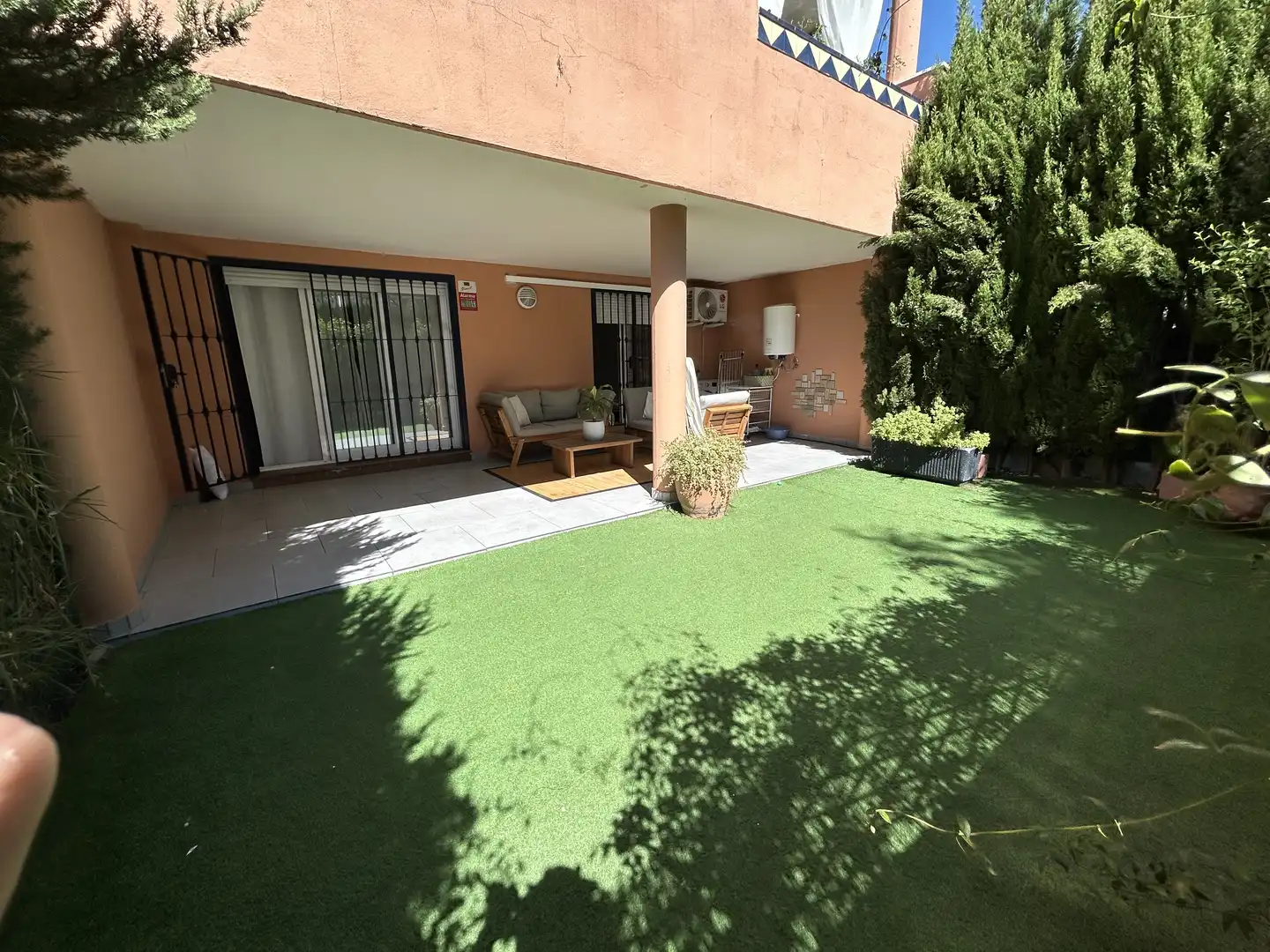 Flat for rent in Conjunto Ciudad Residencial Tiempo Libre, 5, El Rosario - Ricmar Garden of Flat for rent in Marbella with Air Conditioner, Private garden and Terrace
