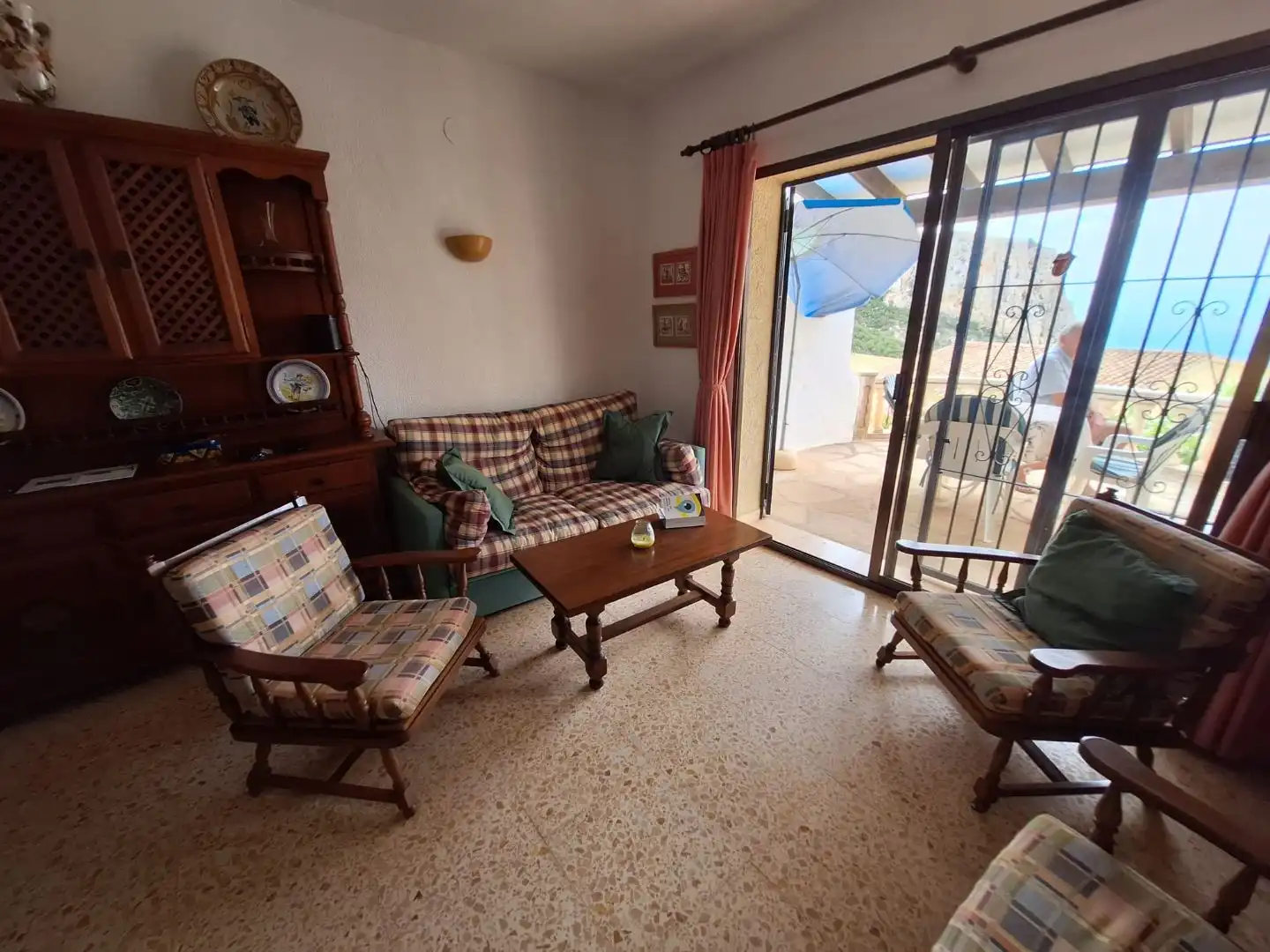 Wohnung zum Verkauf in Plaça Pp Cds Luz I, 4, Cumbre del Sol Wohnzimmer von Wohnung zum Verkauf in Benitachell / El Poble Nou de Benitatxell mit Privatgarten, Terrasse und Schwimmbad