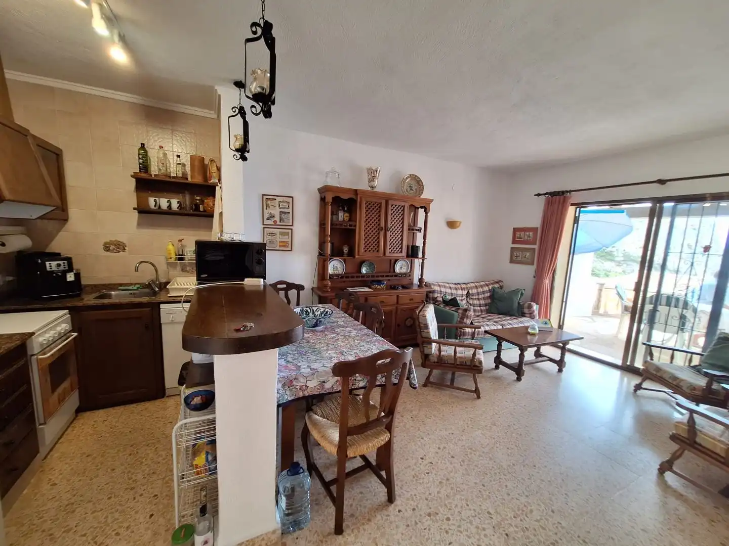 Wohnung zum Verkauf in Plaça Pp Cds Luz I, 4, Cumbre del Sol Wohnzimmer von Wohnung zum Verkauf in Benitachell / El Poble Nou de Benitatxell mit Privatgarten, Terrasse und Schwimmbad