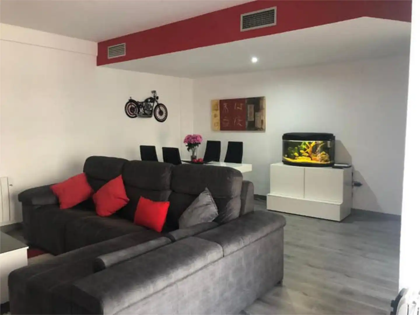 Sala de estar de Casa adosada de alquiler en Badajoz