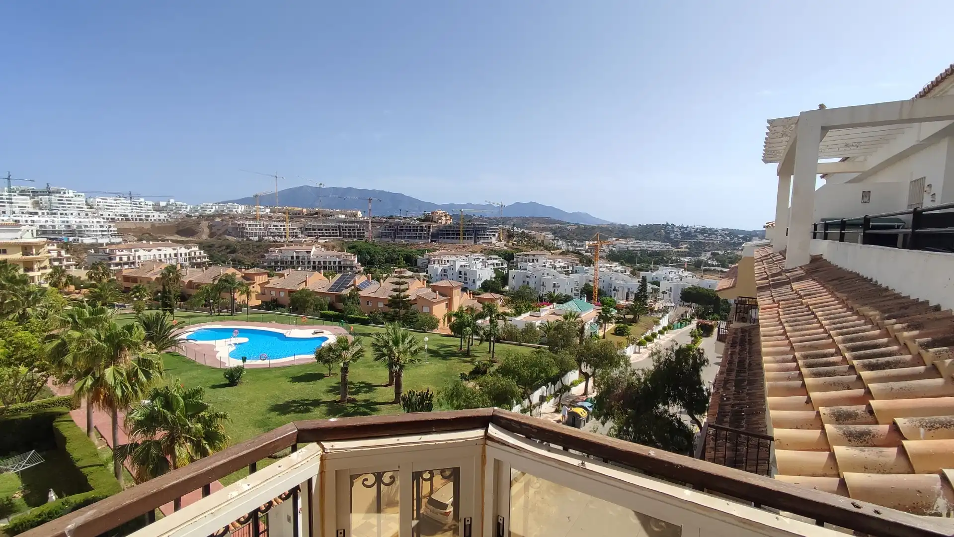 Garten von Wohnungen zum Verkauf in Mijas mit Klimaanlage, Terrasse und Balkon
