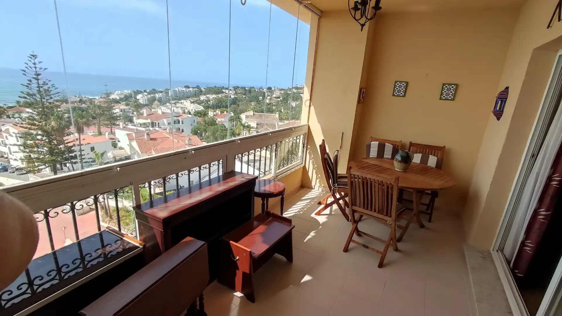 Terrasse von Wohnungen zum Verkauf in Mijas mit Klimaanlage, Terrasse und Balkon