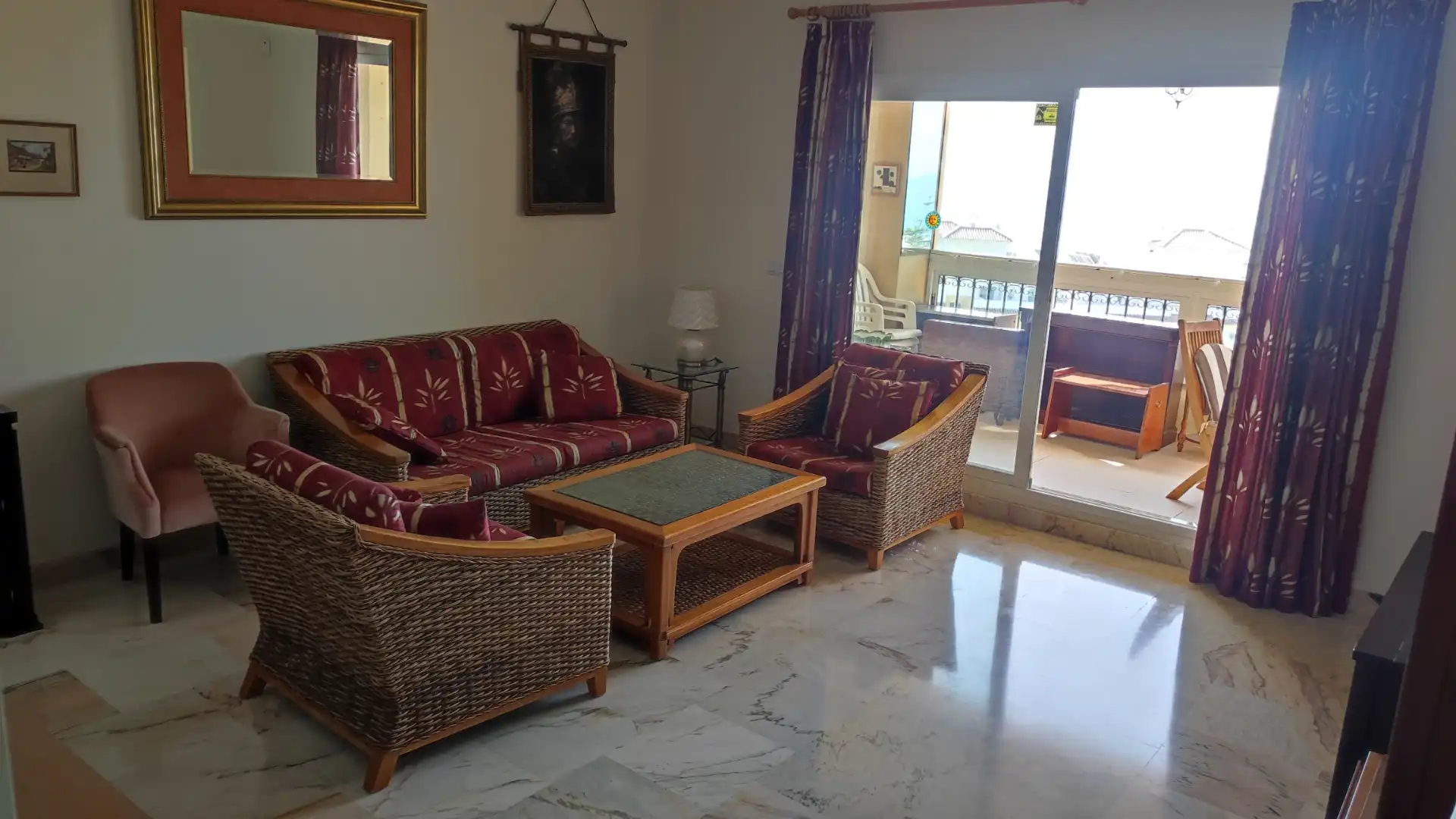 Wohnzimmer von Wohnungen zum Verkauf in Mijas mit Klimaanlage, Terrasse und Balkon