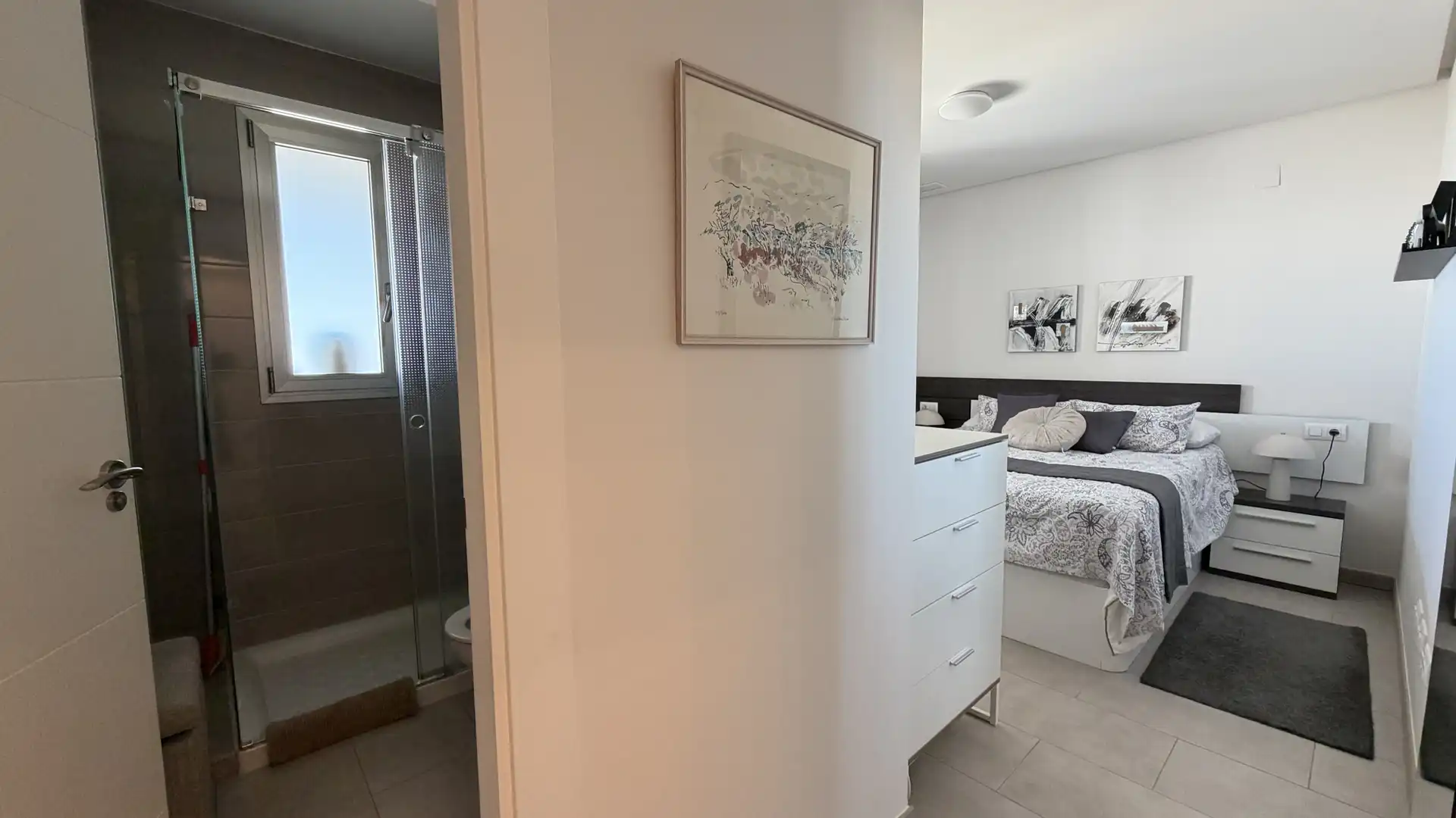 Flat for rent in Polígono E-2 el Barranco, 1b, Orihuela Costa Bedroom of Flat for rent in Orihuela with Air Conditioner, Terrace and Swimming Pool