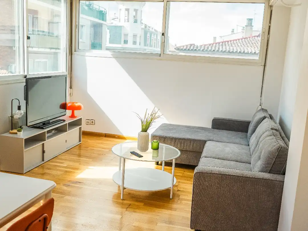 Wohnung zur Miete in Calle Mayor, 11, Zaragoza Capital Wohnzimmer von Wohnung zur Miete in Zaragoza Capital mit Klimaanlage