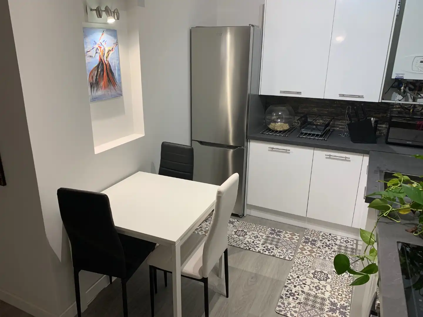 Cocina de Piso de alquiler en Santander con Calefacción, Parquet y Amueblado