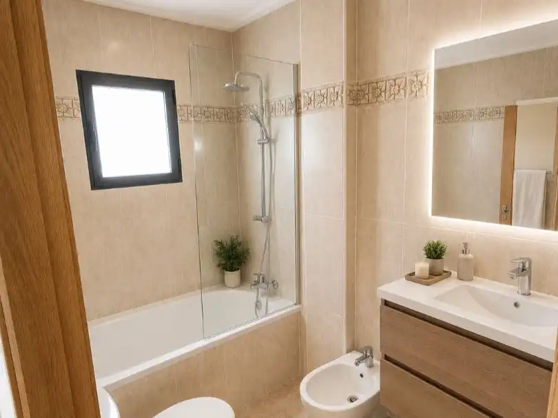 Flat for sale in Calle Naranja, 2, Orihuela Bathroom of Flat for sale in Orihuela with Air Conditioner, Terrace and Swimming Pool