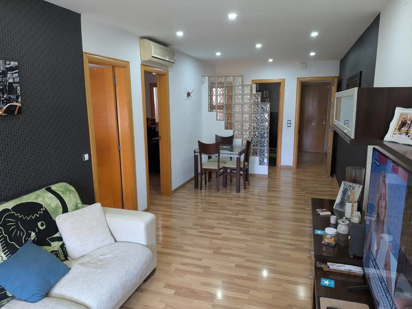 Sala de estar de Piso en venta en Sabadell con Parquet, Amueblado y Horno