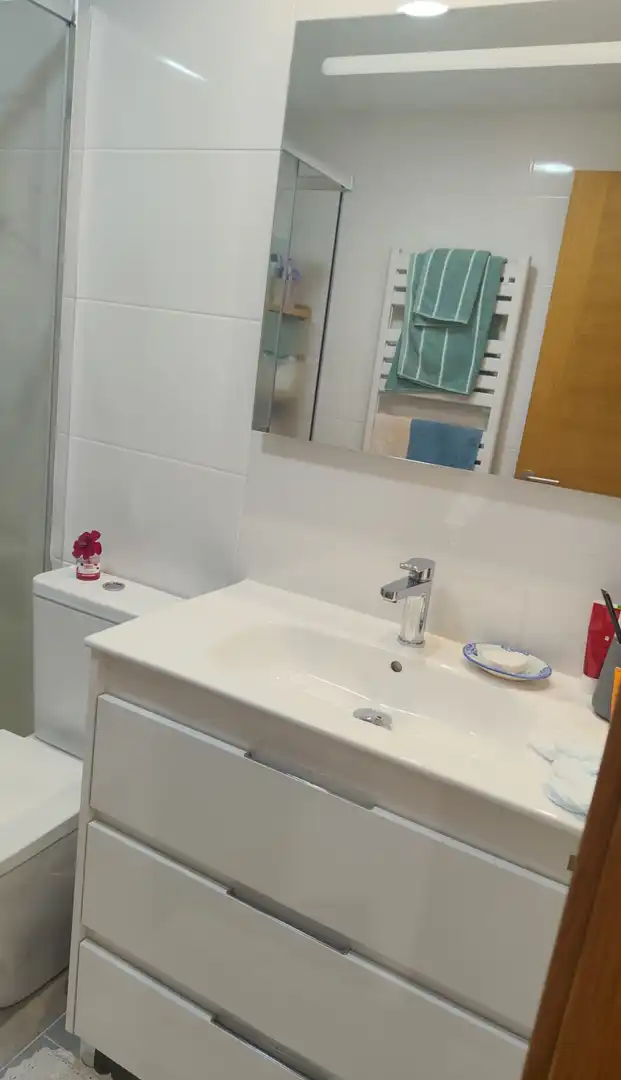 Bathroom of Flat for share in Vilagarcía de Arousa  with Heating, Parquet flooring and Furnished