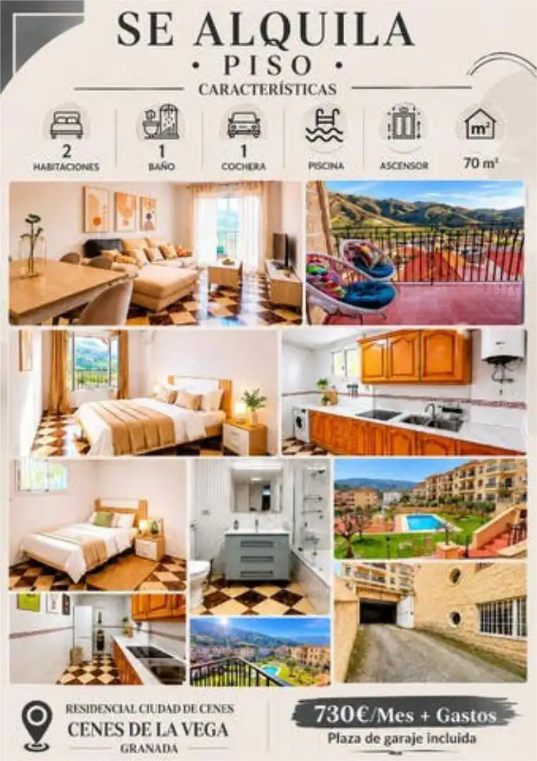 Apartments for rent in Cenes de la Vega Exterior view of Apartments for rent in Cenes de la Vega with Private garden, Terrace and Swimming Pool
