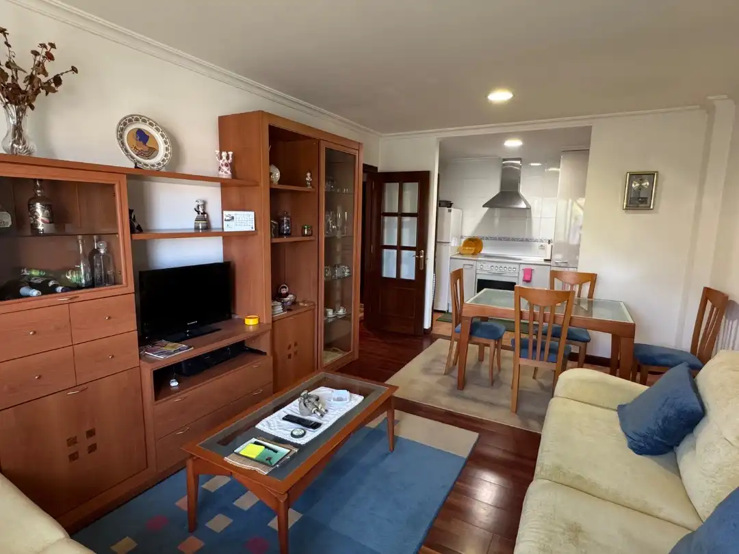 Flat for sale in Estrada de Santa Marta, 4, Baiona Living room of Flat for sale in Baiona with Parquet flooring, Terrace and Storage room