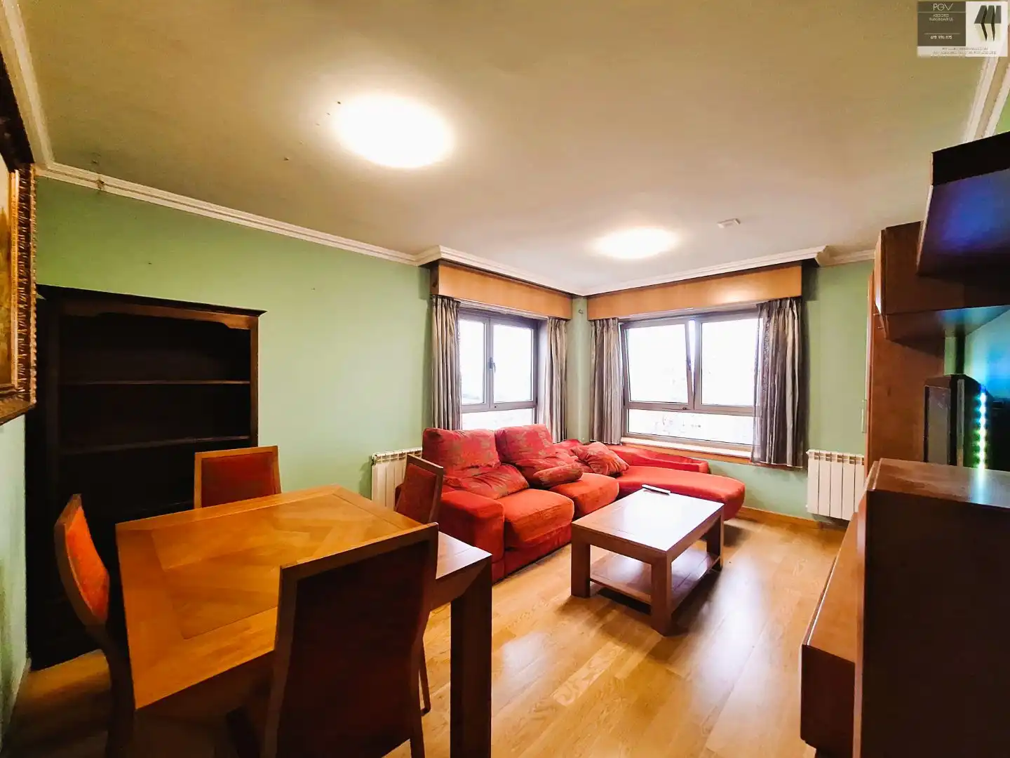 Flat for rent in Avenida de Monelos, 147, Eirís Living room of Flat for rent in A Coruña Capital with Heating, Storage room and Furnished