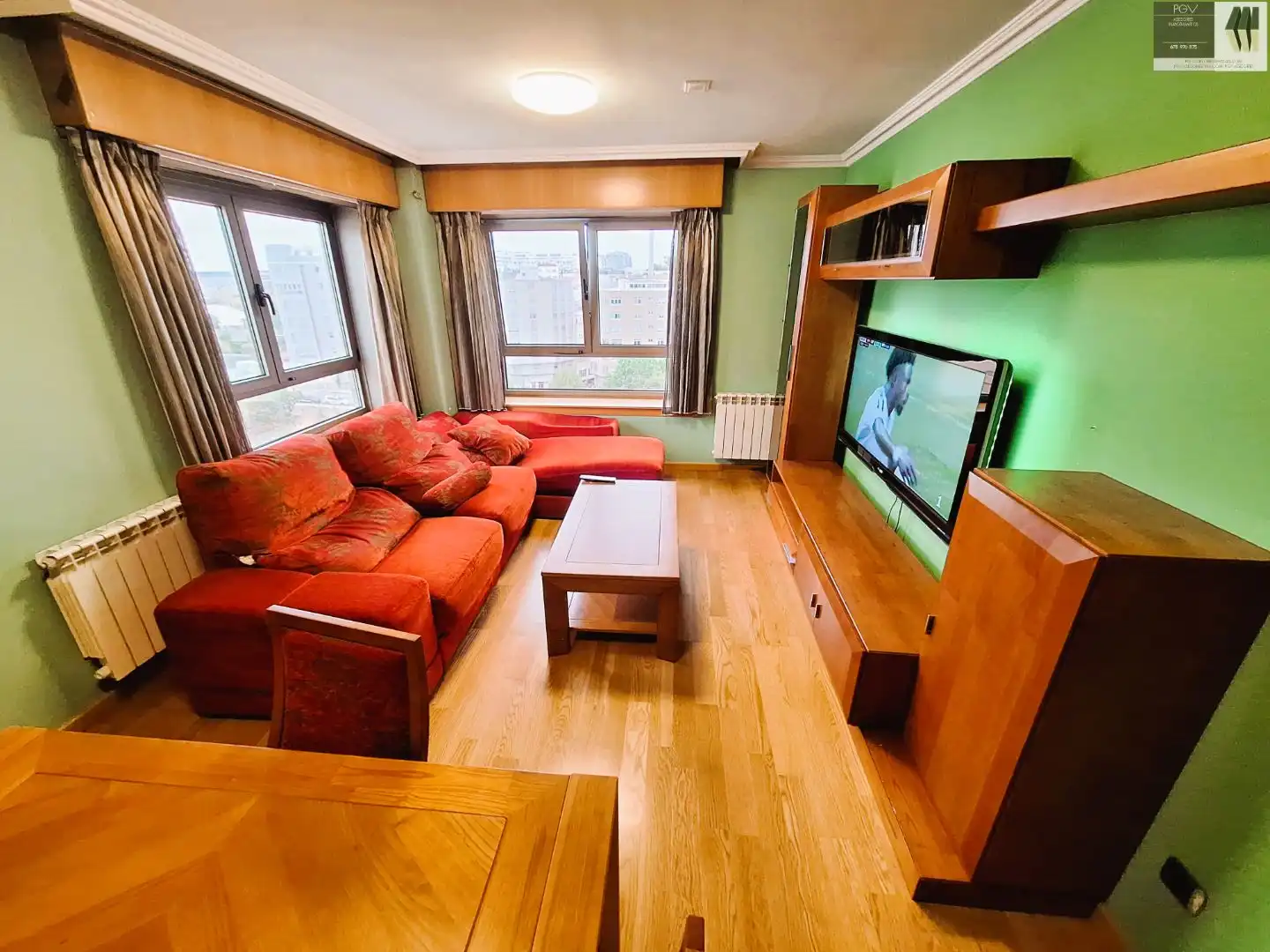 Flat for rent in Avenida de Monelos, 147, Eirís Living room of Flat for rent in A Coruña Capital with Heating, Storage room and Furnished