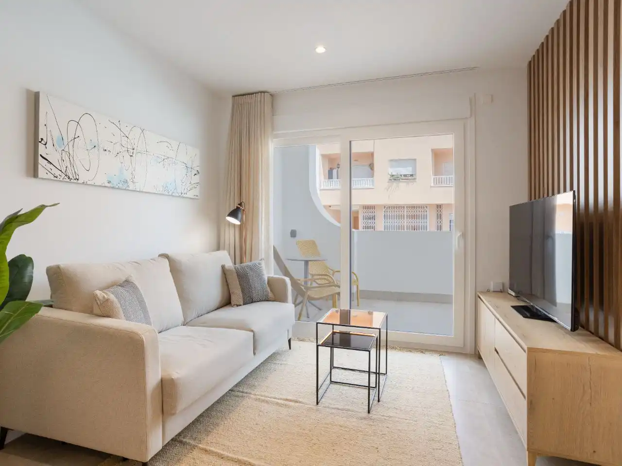Flat for sale in Calle Lisboa, 9, Los Cuarteros Living room of Flat for sale in San Pedro del Pinatar with Air Conditioner, Heating and Private garden