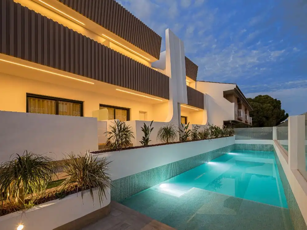 Flat for sale in Calle Lisboa, 9, Los Cuarteros Swimming pool of Flat for sale in San Pedro del Pinatar with Air Conditioner, Heating and Private garden