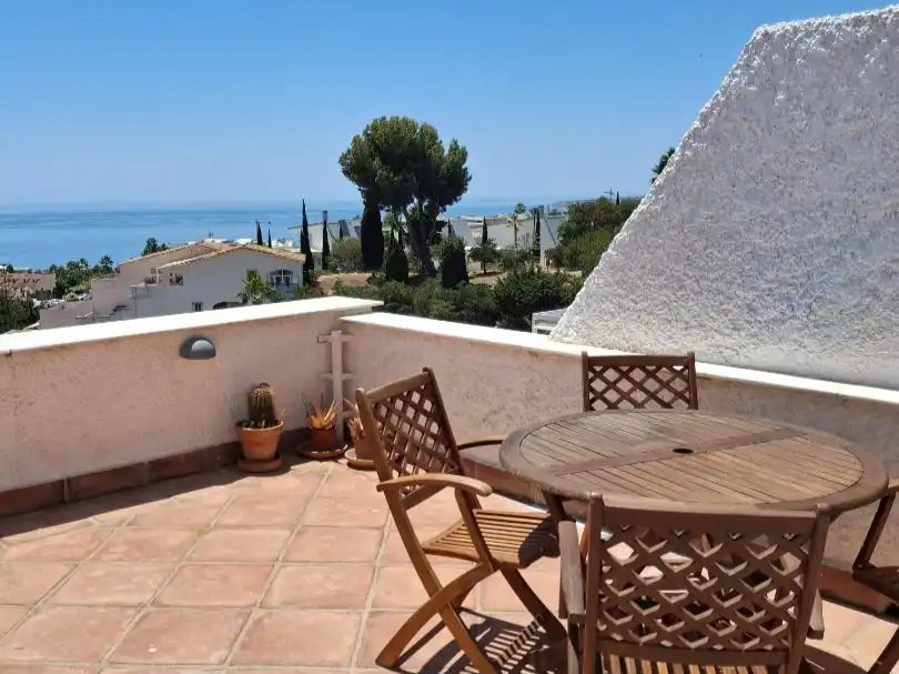 Terraza de Piso de alquiler en Benalmádena con Aire acondicionado, Terraza y Piscina