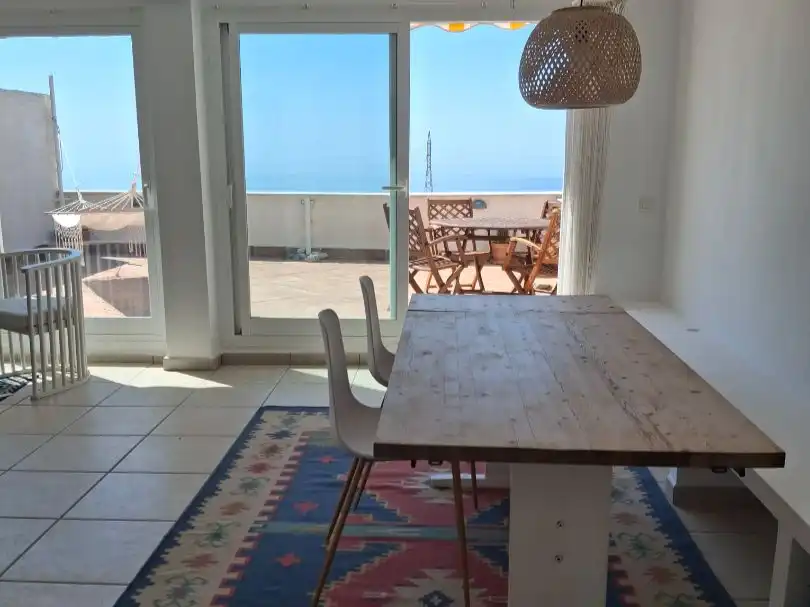 Comedor de Piso de alquiler en Benalmádena con Aire acondicionado, Terraza y Piscina