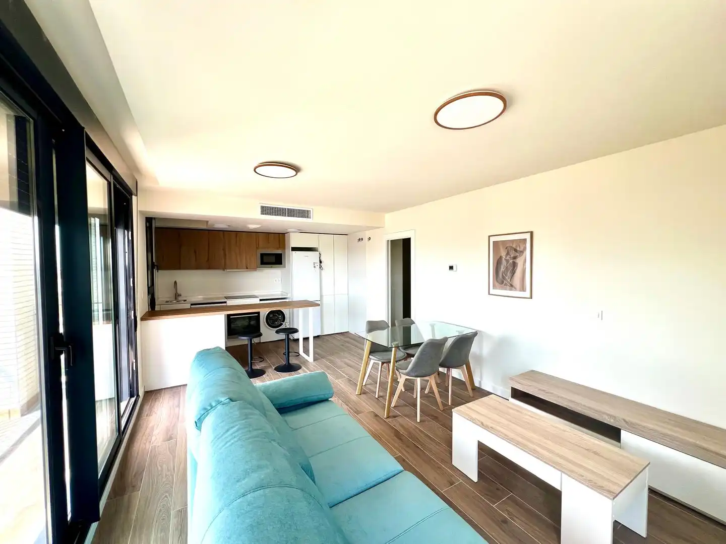 Flat for rent in Desconocido, Guadalupe Living room of Flat for rent in Murcia with Air Conditioner, Heating and Parquet flooring