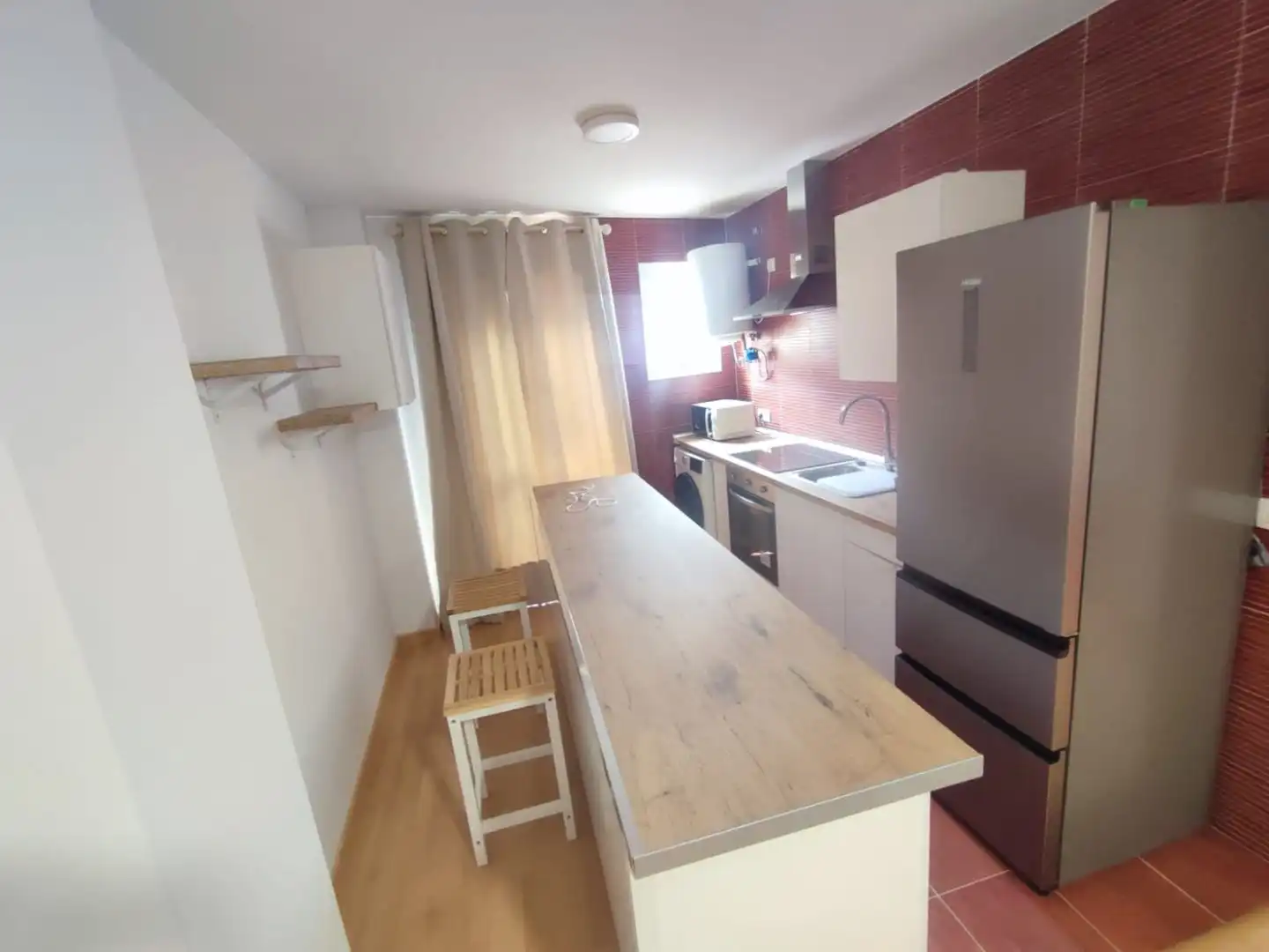 Piso de alquiler en Calle Nueva, 1, Núcleo urbano Cocina de Piso de alquiler en Aljaraque con Aire acondicionado, Parquet y Amueblado