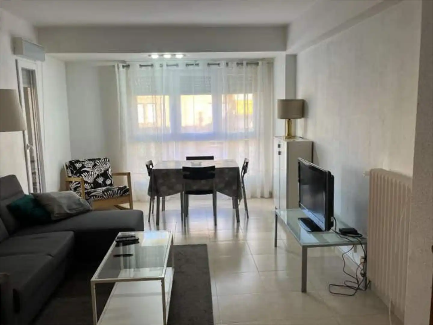 Flat for rent in San José Living room of Flat for rent in Huesca with Heating, Terrace and Furnished