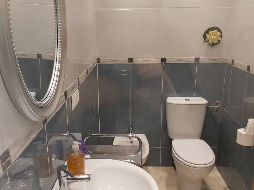 Baño de Dúplex de alquiler en Briviesca con Calefacción, Parquet y Amueblado