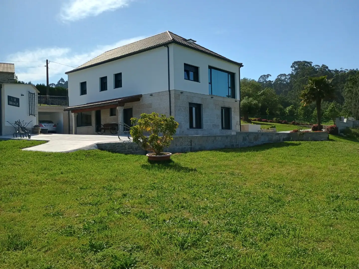 Vista exterior de Casa o chalet de alquiler en Moraña con Terraza