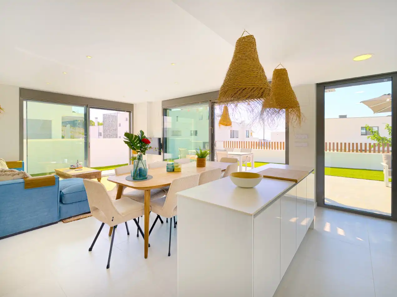 Esszimmer von Wohnung zum Verkauf in Finestrat mit Klimaanlage, Terrasse und Schwimmbad